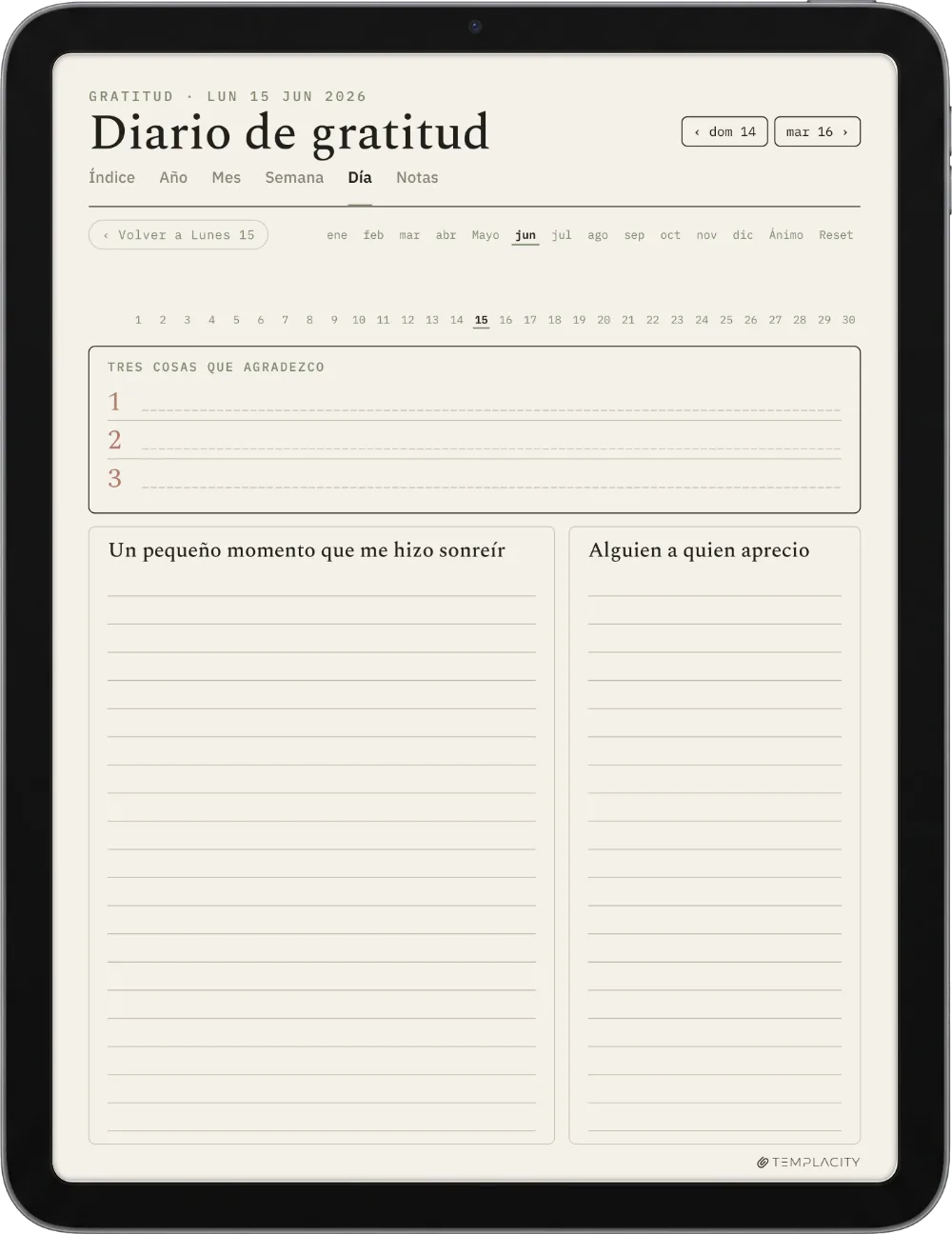 The Planner · Bienestar iPad página 4