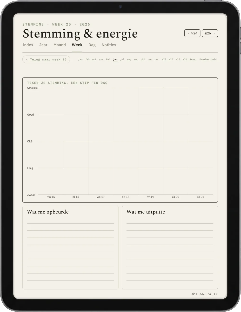 The Planner · Wellness iPad pagina 2