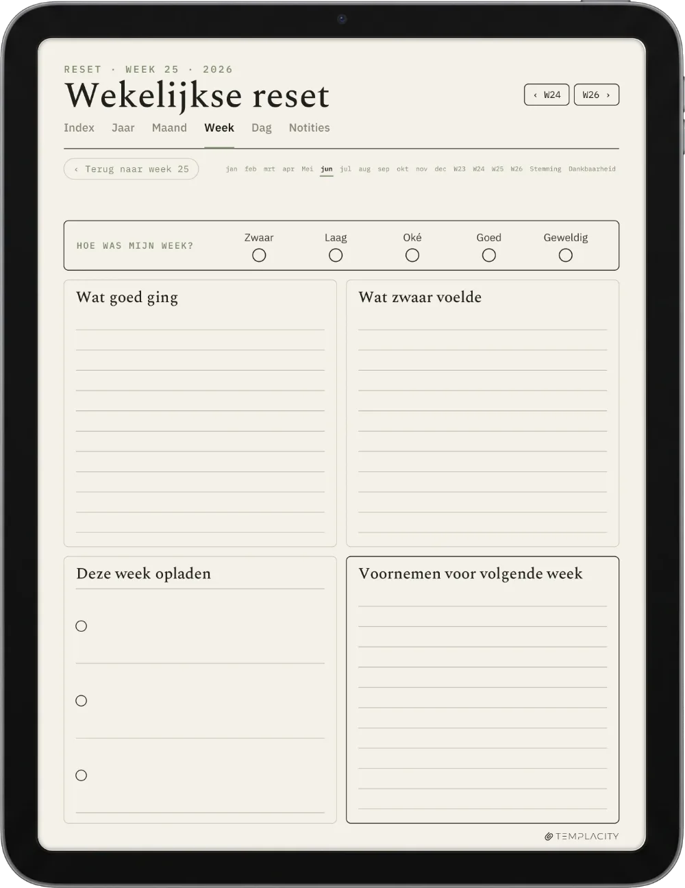The Planner · Wellness iPad pagina 3