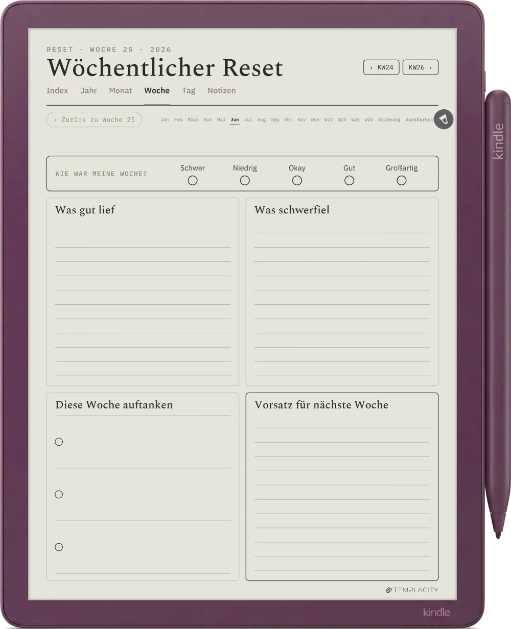 The Planner · Wellness Kindle Scribe Colorsoft Seite 3