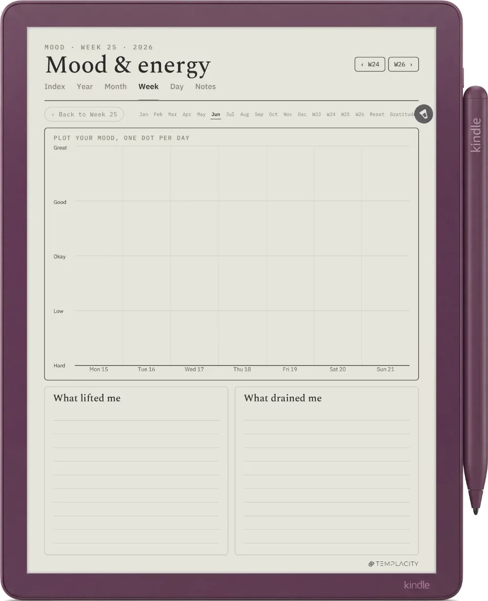 The Planner · Wellness Kindle Scribe Colorsoft page 2
