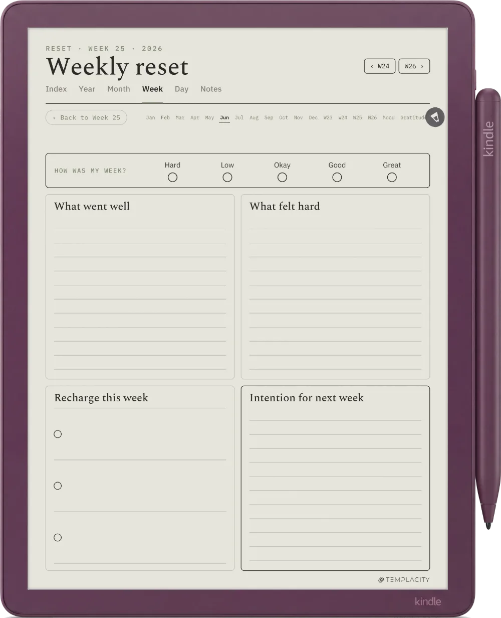 The Planner · Wellness Kindle Scribe Colorsoft page 3