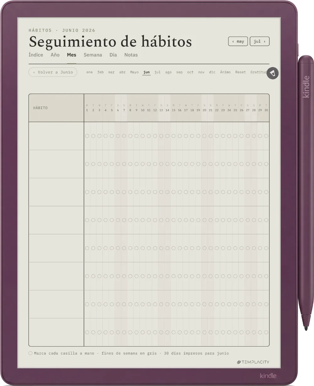 The Planner · Bienestar Kindle Scribe Colorsoft página 5