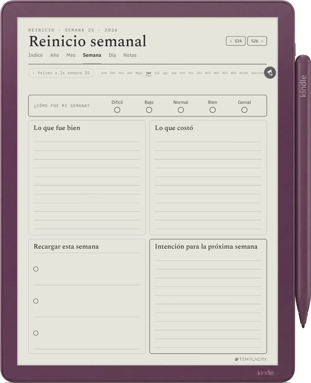The Planner · Bienestar Kindle Scribe Colorsoft página 3