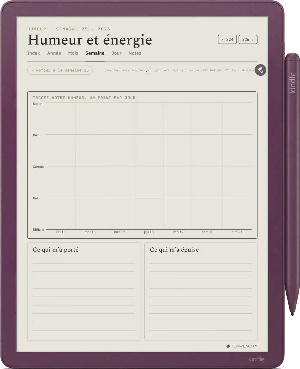 The Planner · Bien-être Kindle Scribe Colorsoft page 2