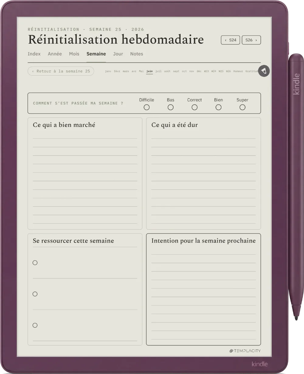 The Planner · Bien-être Kindle Scribe Colorsoft page 3