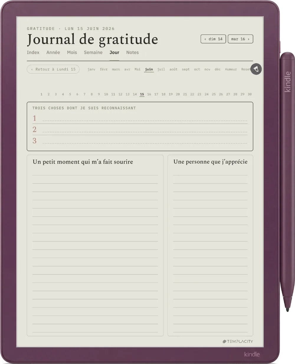The Planner · Bien-être Kindle Scribe Colorsoft page 4