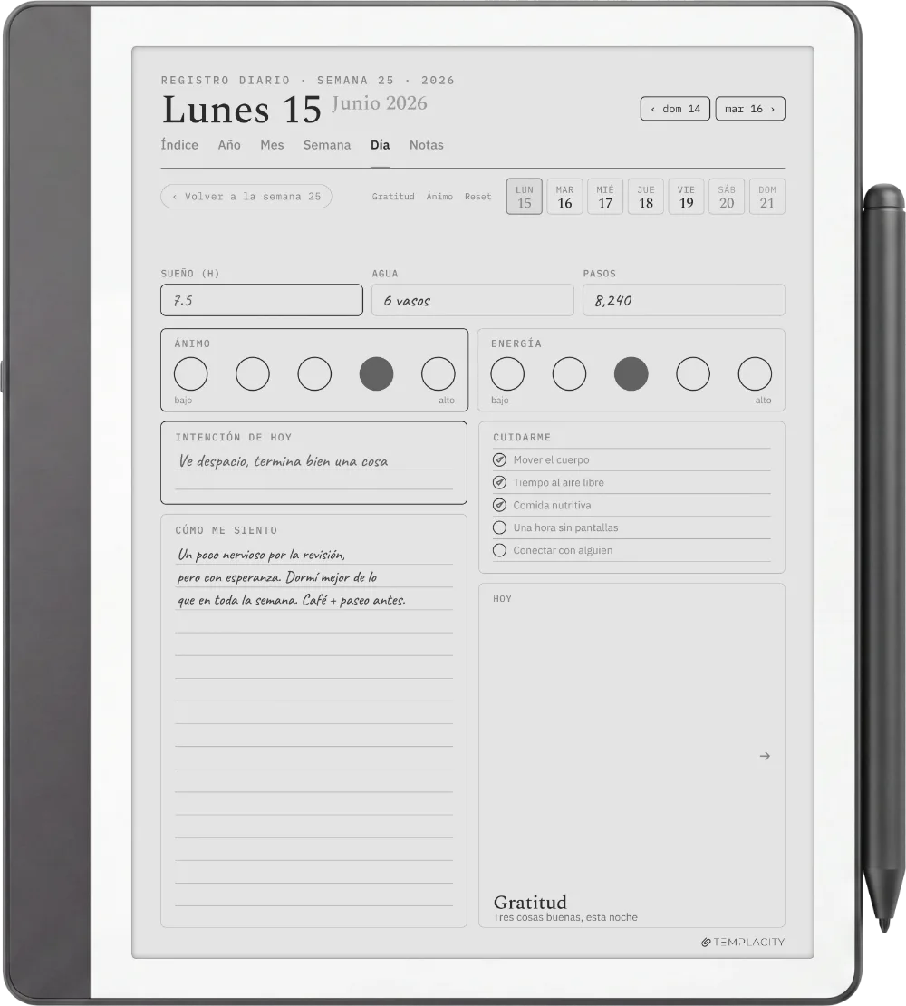 The Planner en el Kindle Scribe