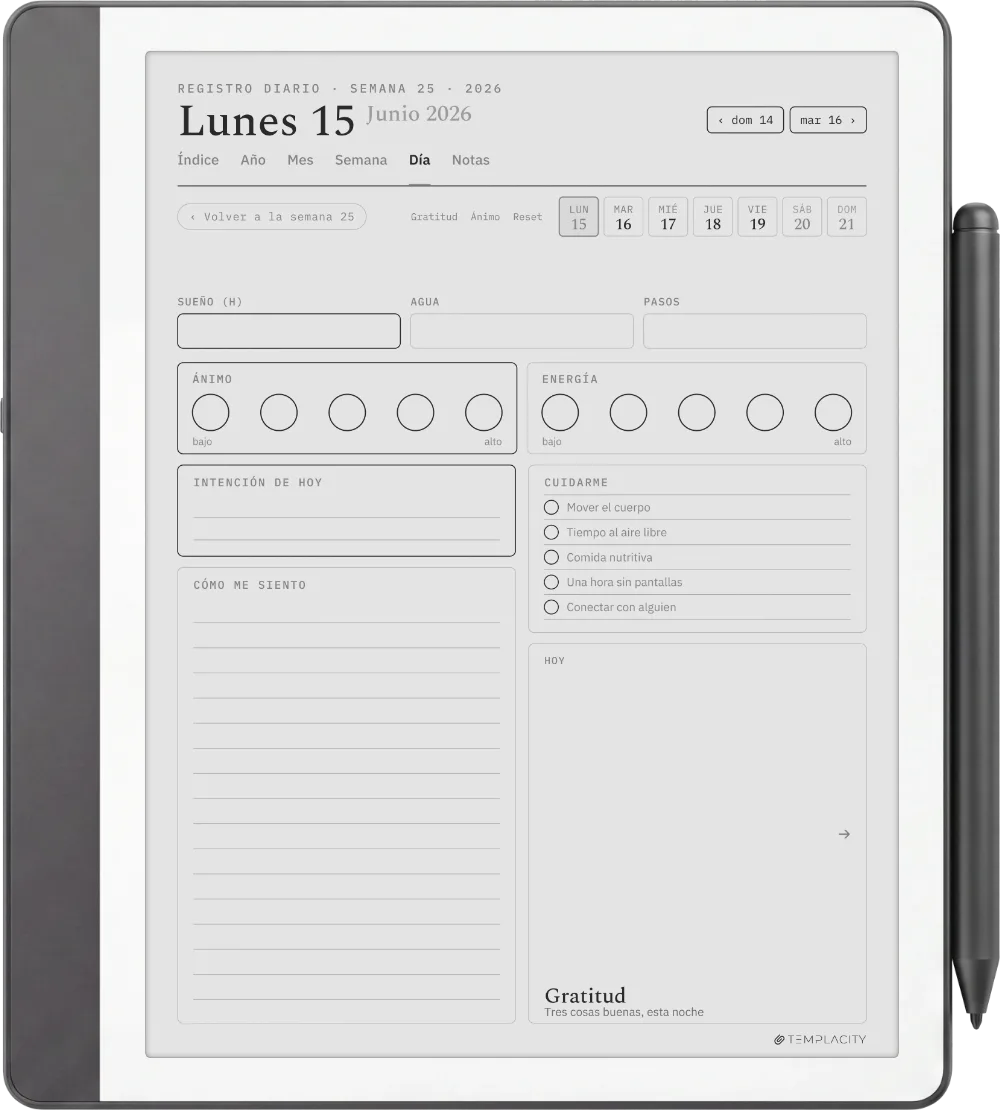 The Planner La revisión diaria