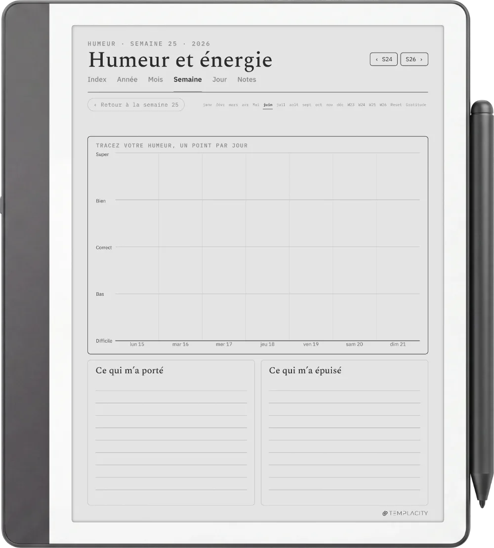The Planner · Bien-être Kindle Scribe page 2