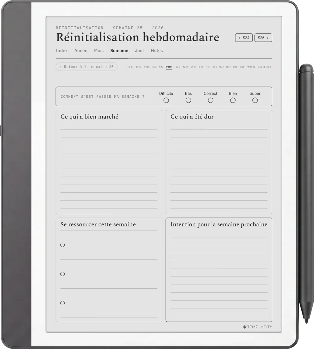 The Planner · Bien-être Kindle Scribe page 3