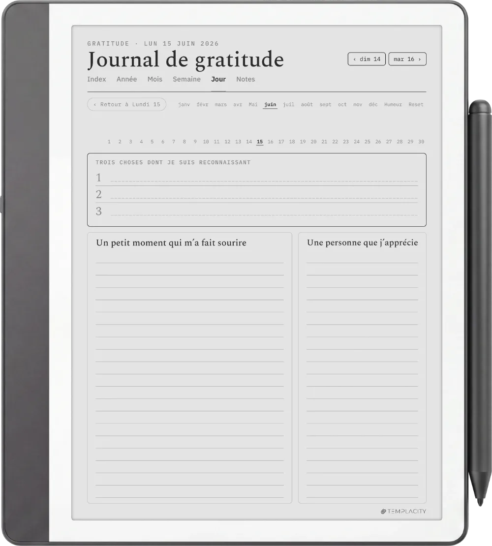 The Planner · Bien-être Kindle Scribe page 4