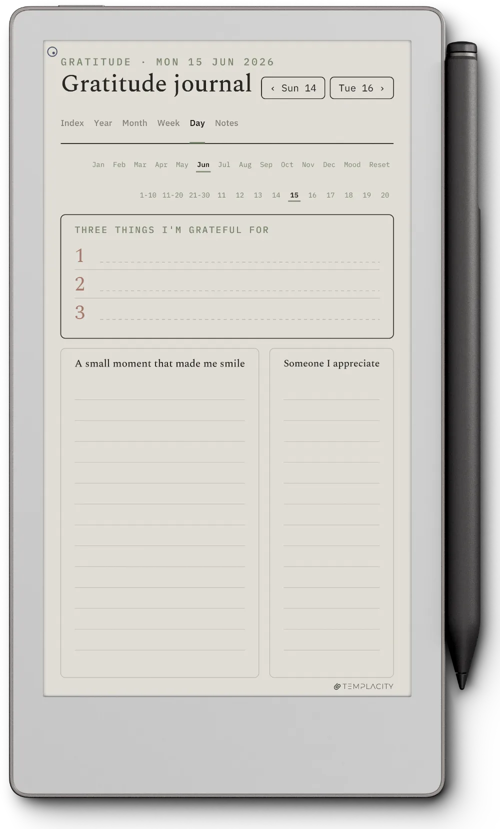 The Planner · Wellness reMarkable Paper Pro Move page 4