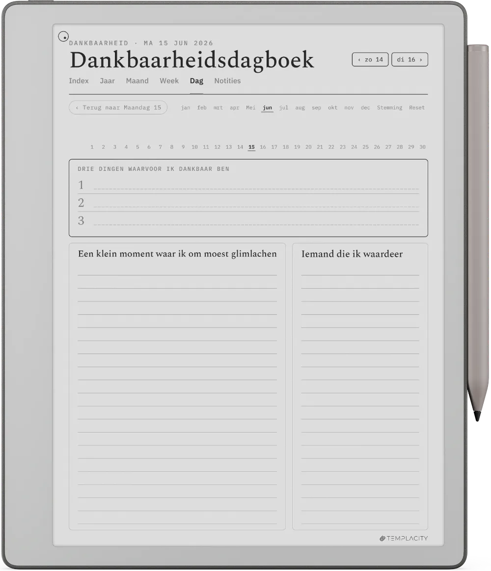 The Planner · Wellness reMarkable Paper Pure pagina 4
