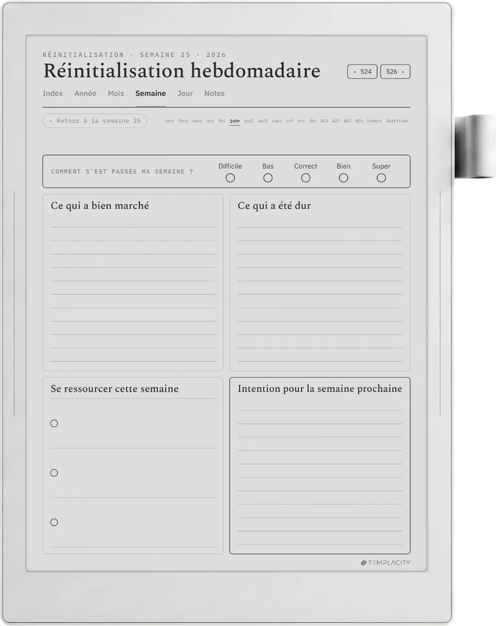 The Planner · Bien-être Supernote Manta page 3