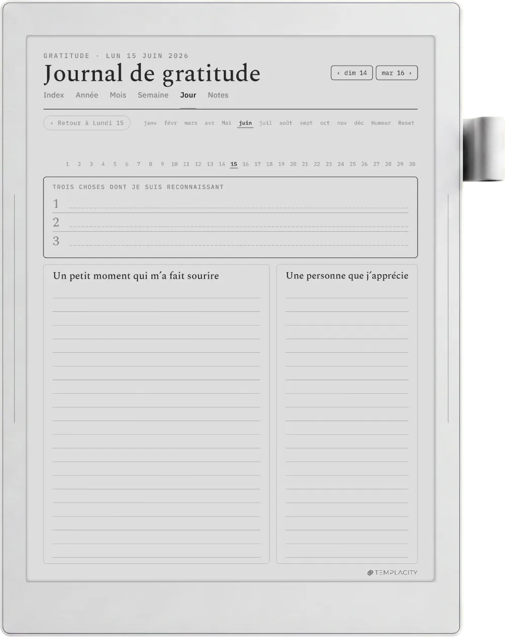The Planner · Bien-être Supernote Manta page 4
