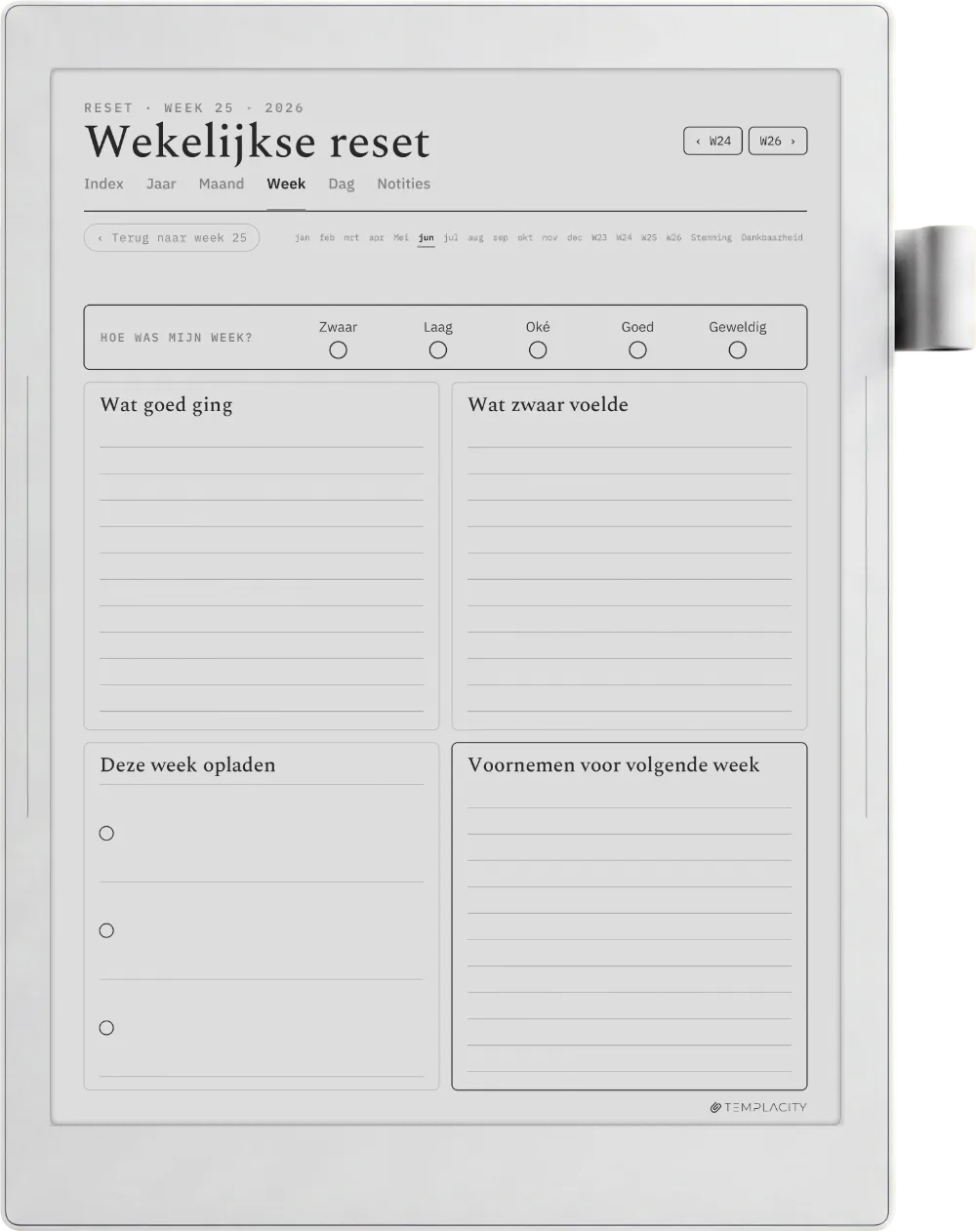 The Planner · Wellness Supernote Manta pagina 3
