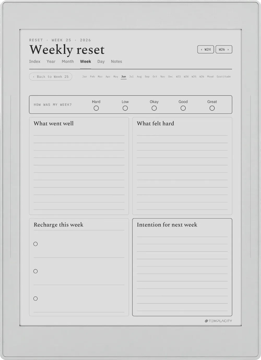 The Planner · Wellness Supernote Nomad page 3