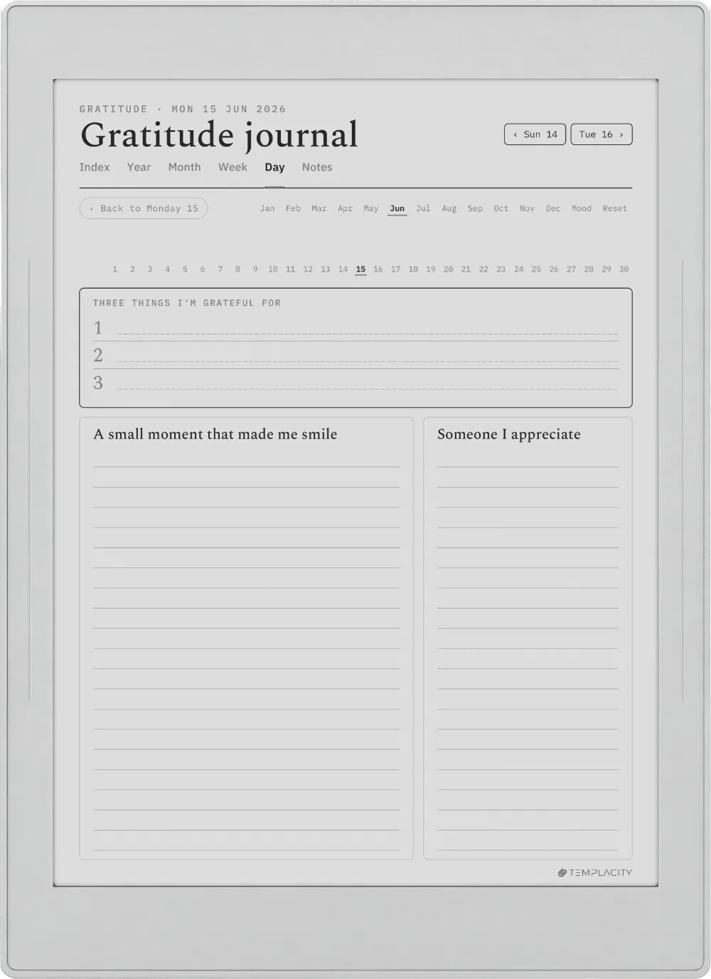 The Planner · Wellness Supernote Nomad page 4