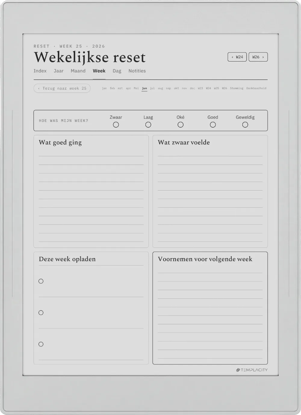 The Planner · Wellness Supernote Nomad pagina 3