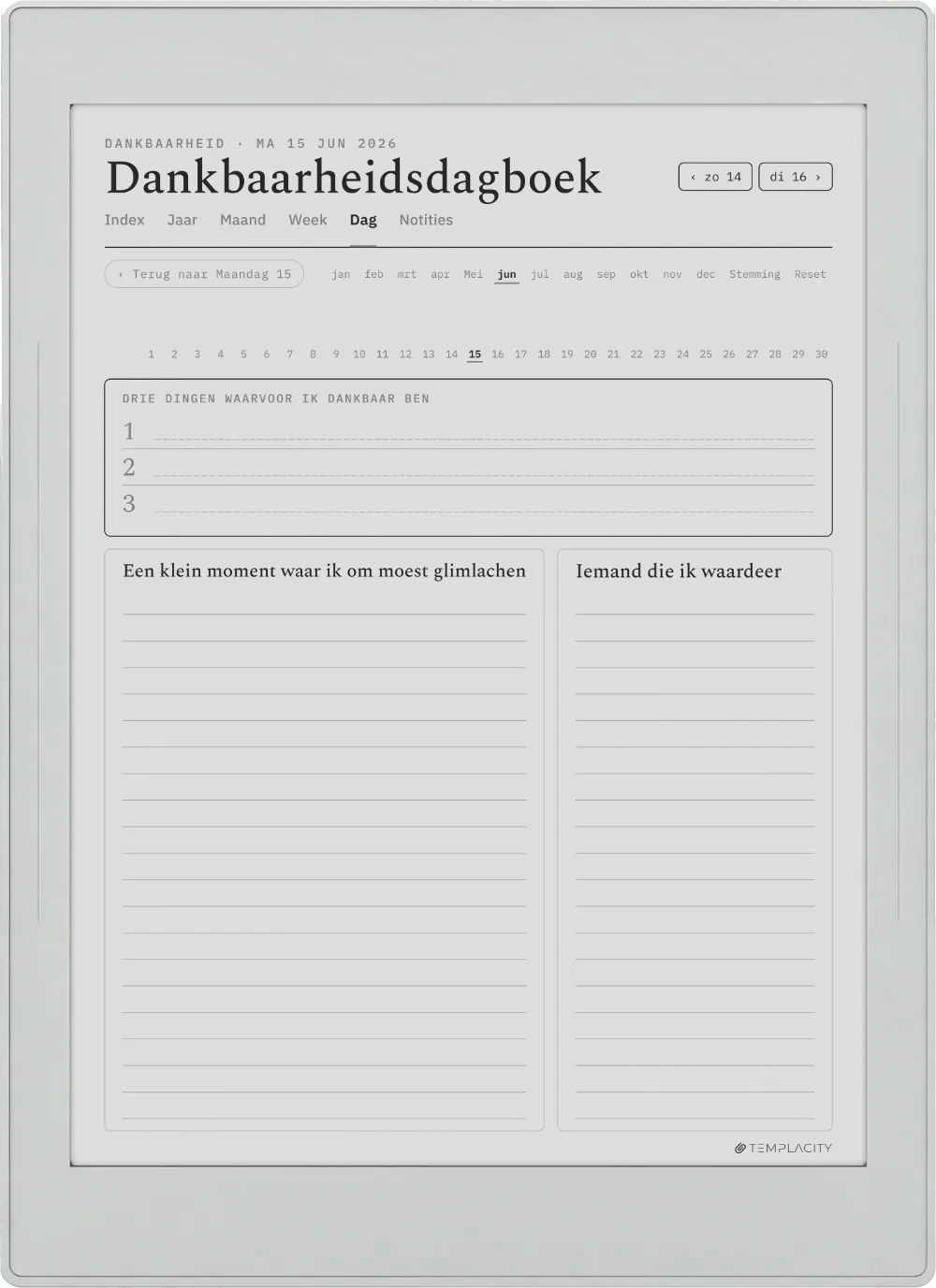The Planner · Wellness Supernote Nomad pagina 4
