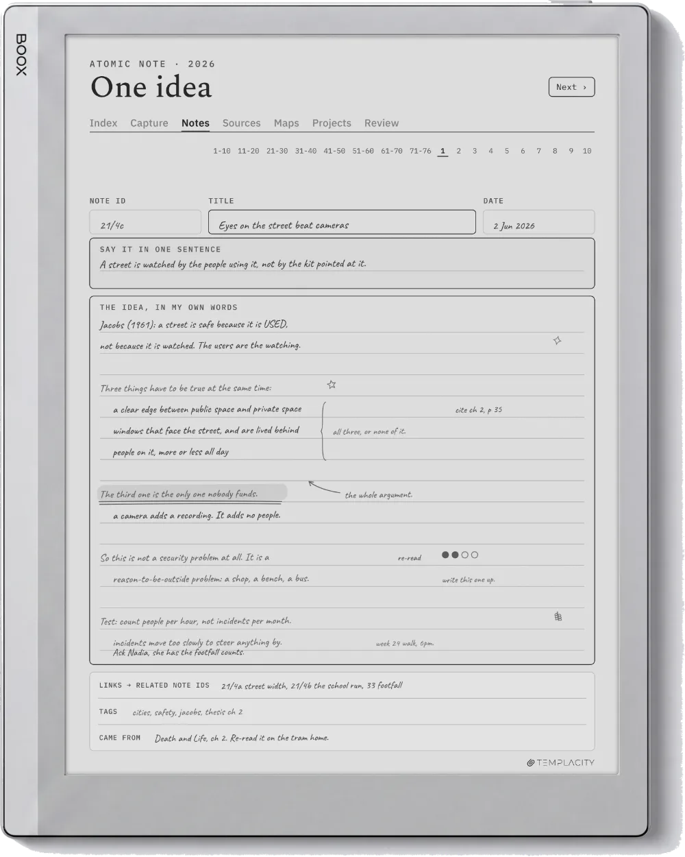 The Planner on the Boox Go 10.3