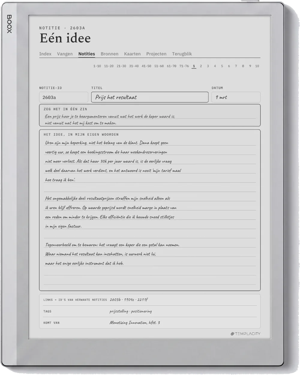 The Planner op de Boox Go 10.3