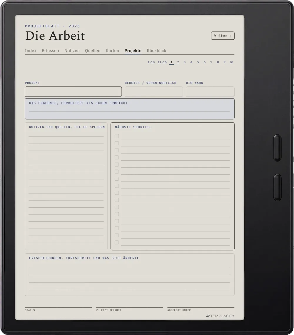 The Planner · Zettelkasten Boox Go Color 7 (Gen II) Seite 4