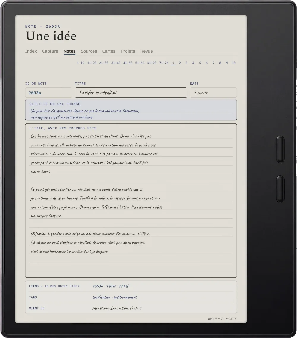 Le Planner sur la Boox Go Color 7 (Gen II)