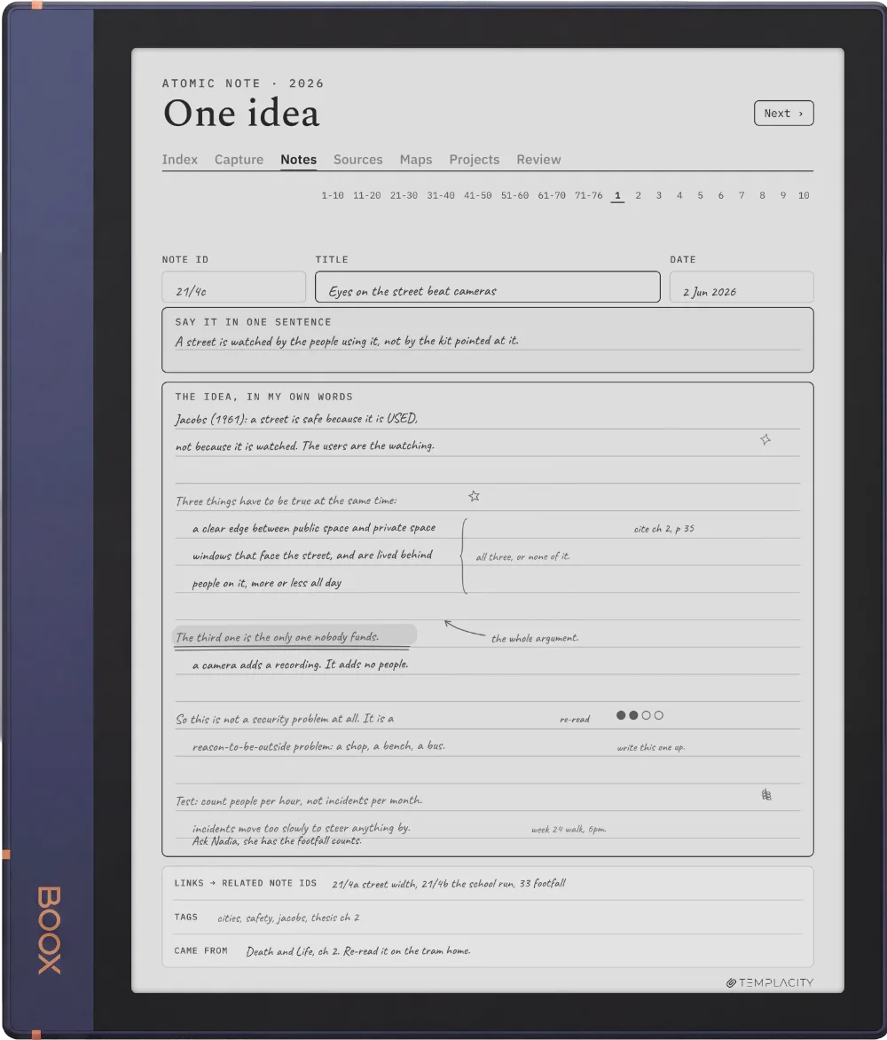 The Planner on the Boox Note Air2