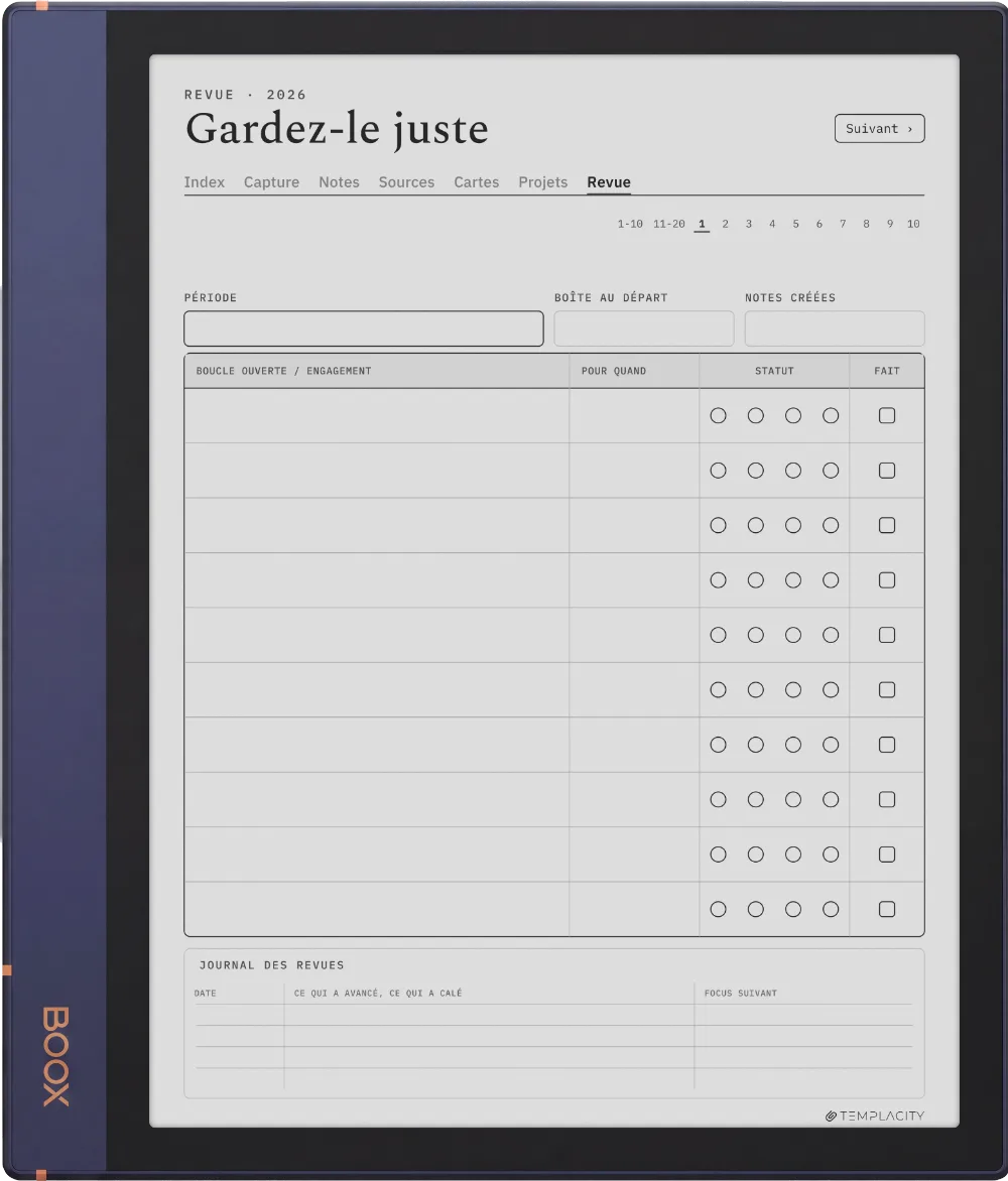 The Planner · Zettelkasten Boox Note Air2 page 5