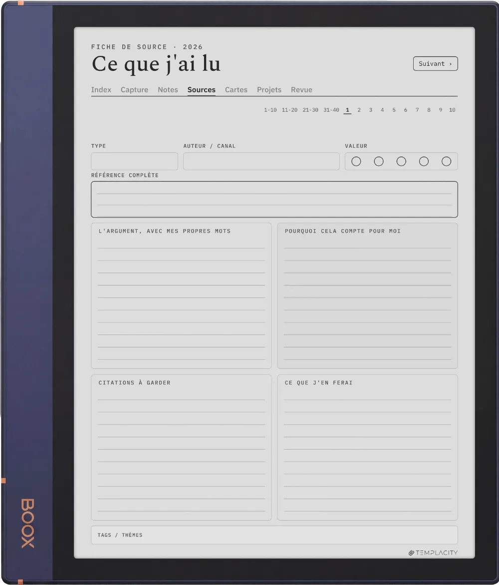 The Planner · Zettelkasten Boox Note Air2 page 2