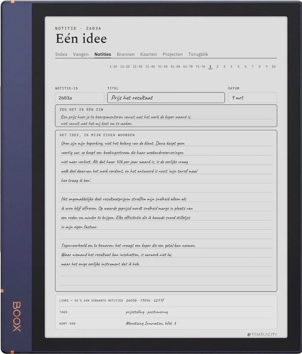The Planner op de Boox Note Air2