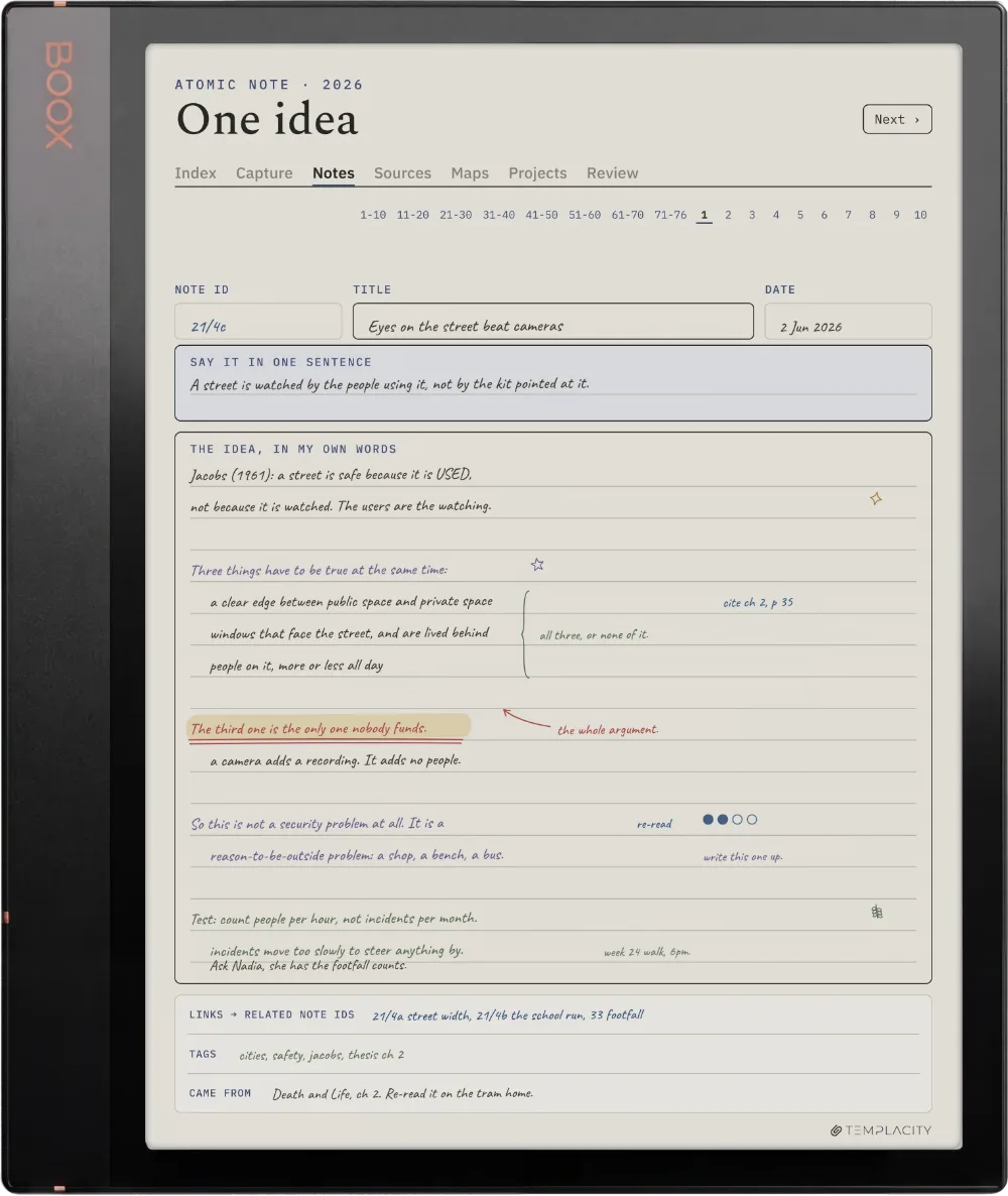 The Planner on the Boox Note Air3 C