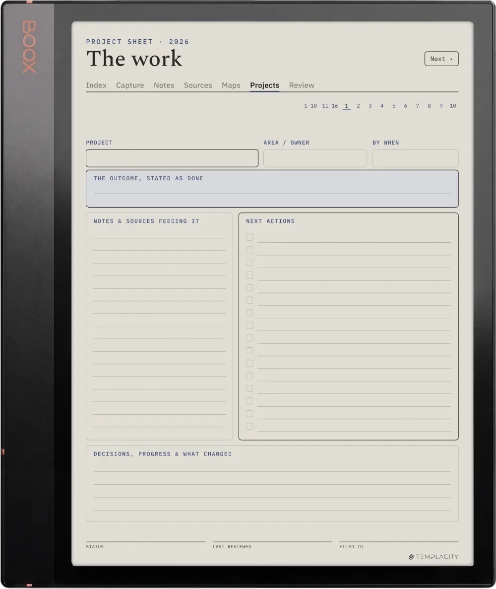 The Planner · Zettelkasten Boox Note Air3 C page 4