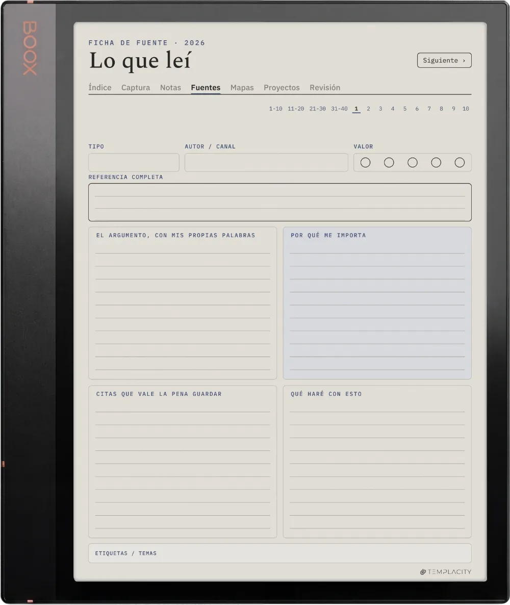 The Planner · Zettelkasten Boox Note Air3 C página 2