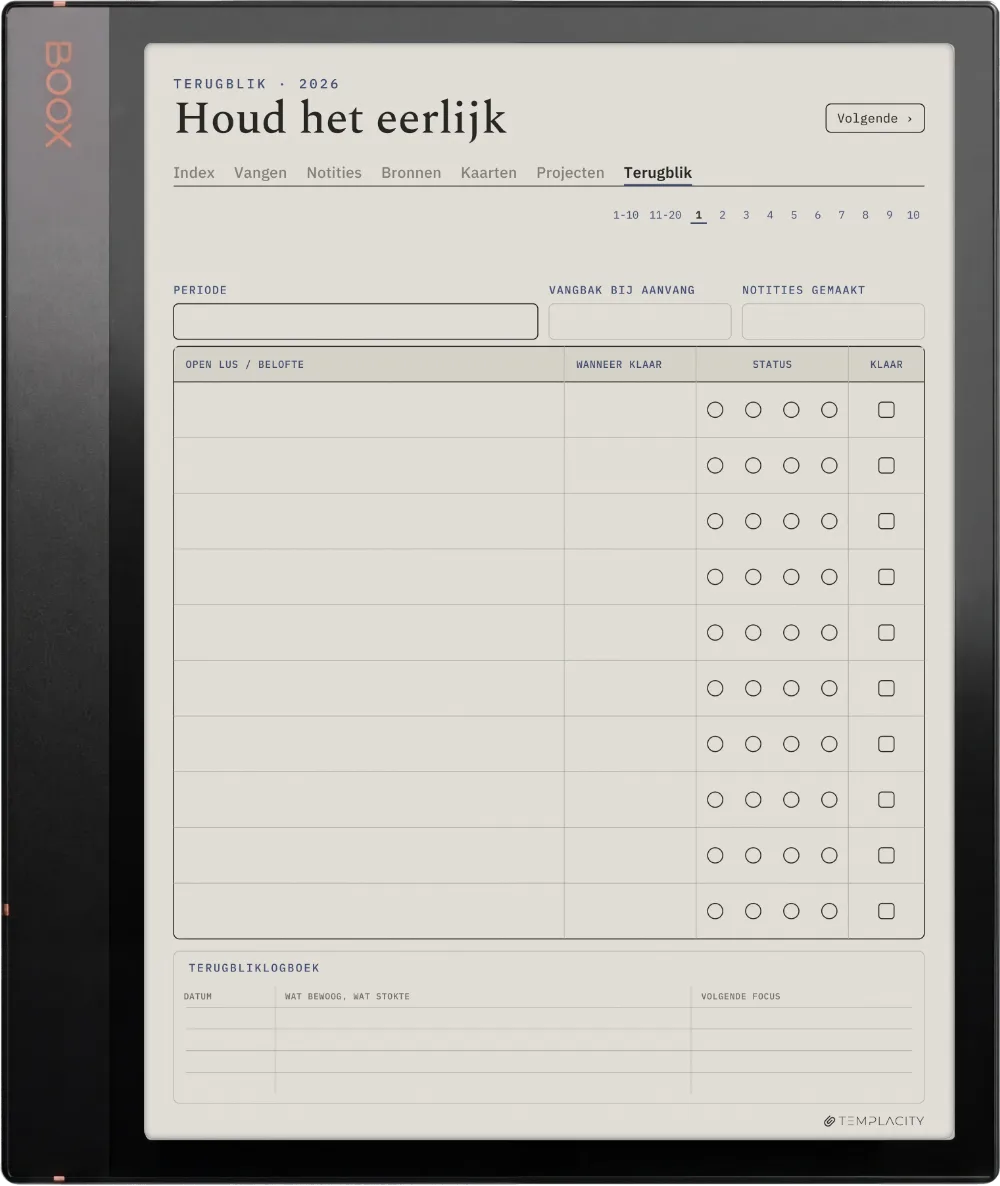 The Planner · Zettelkasten Boox Note Air3 C pagina 5