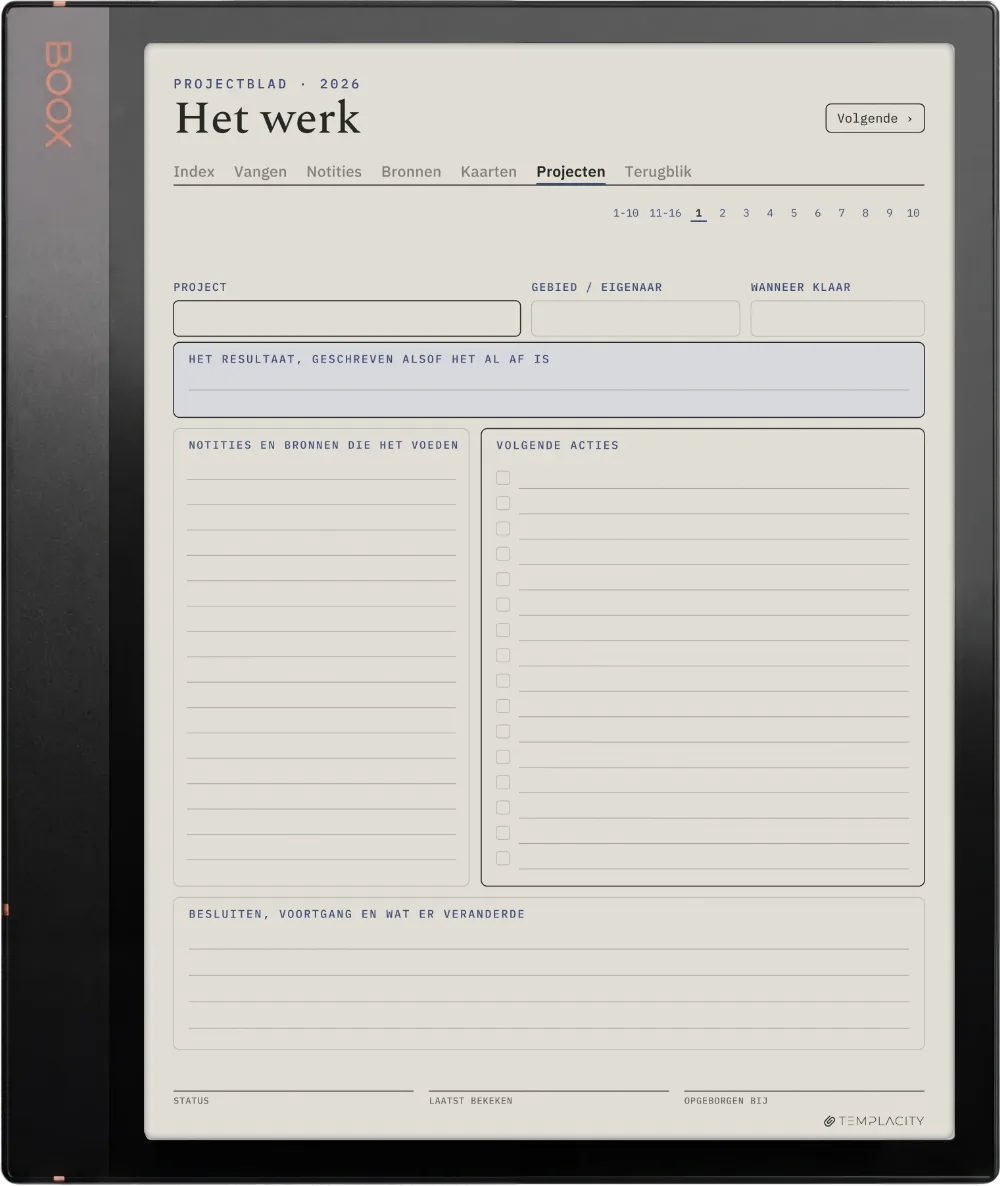 The Planner · Zettelkasten Boox Note Air3 C pagina 4