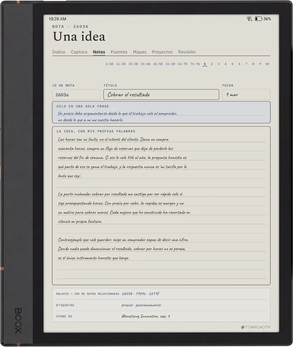 The Planner en el Boox Note Air4 C