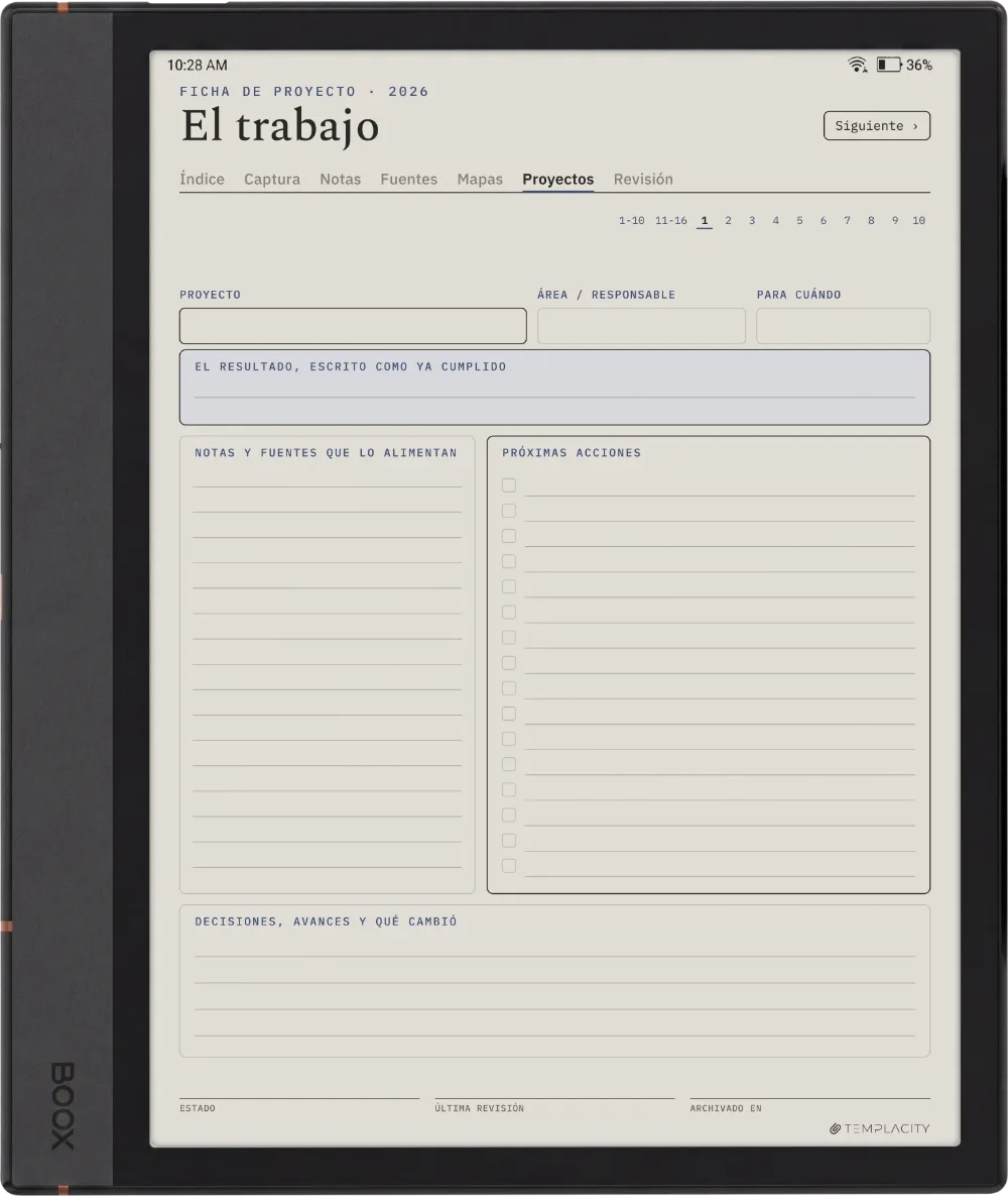 The Planner · Zettelkasten Boox Note Air4 C página 4