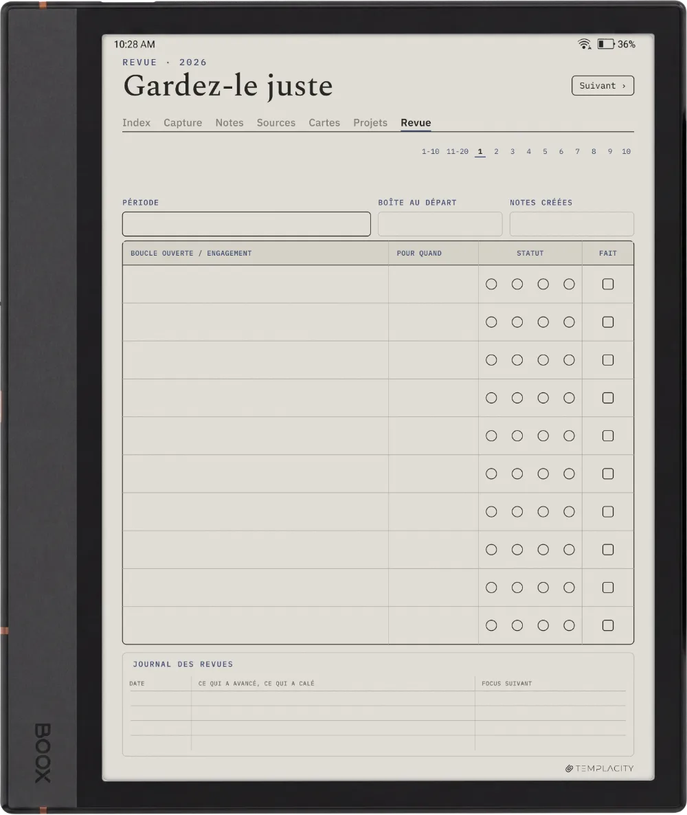 The Planner · Zettelkasten Boox Note Air4 C page 5