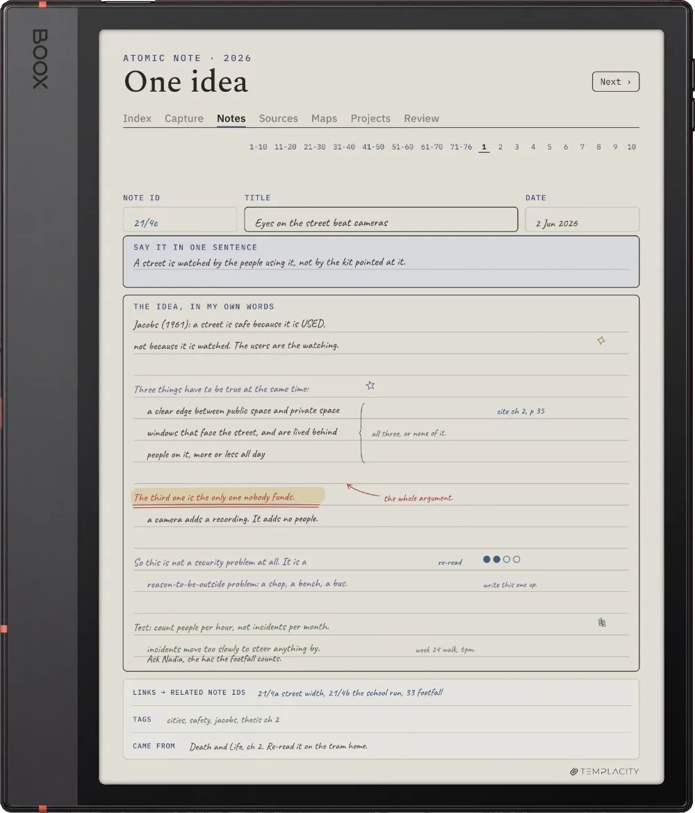 The Planner on the Boox Note Air5 C