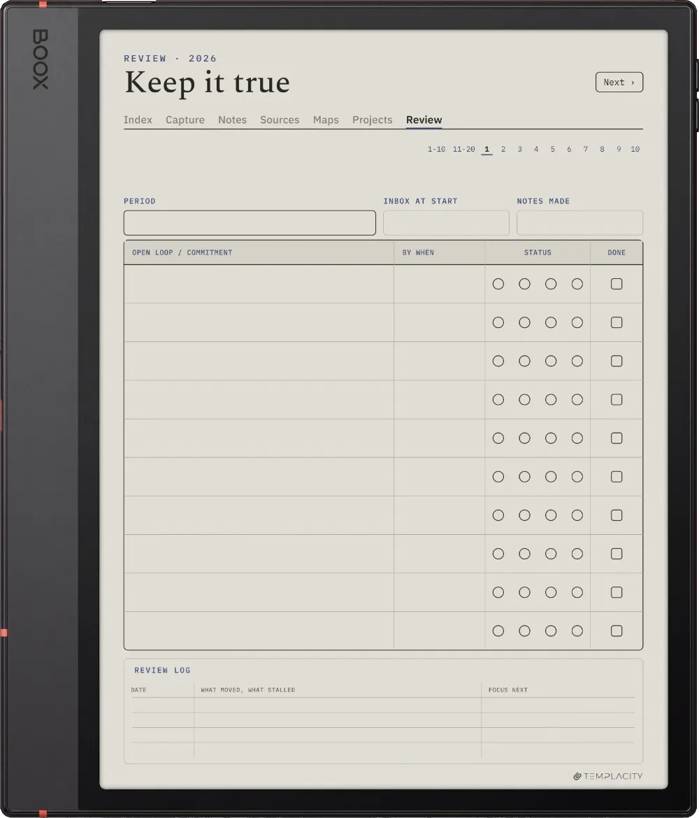 The Planner · Zettelkasten Boox Note Air5 C page 5