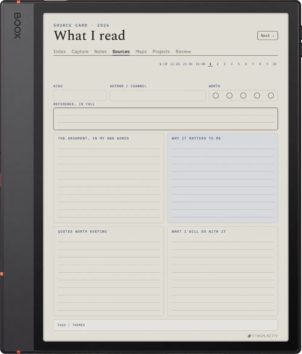 The Planner · Zettelkasten Boox Note Air5 C page 2