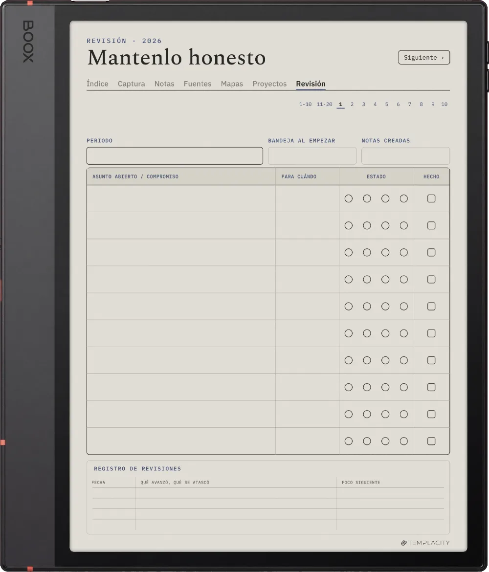 The Planner · Zettelkasten Boox Note Air5 C página 5