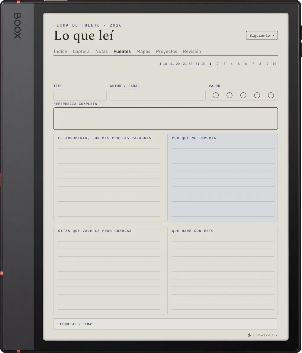 The Planner · Zettelkasten Boox Note Air5 C página 2