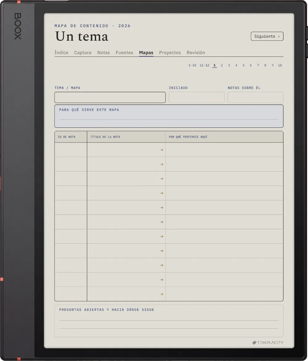 The Planner · Zettelkasten Boox Note Air5 C página 3