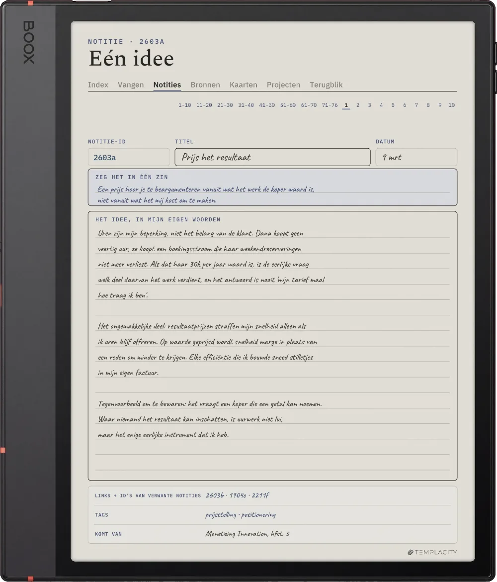 The Planner op de Boox Note Air5 C
