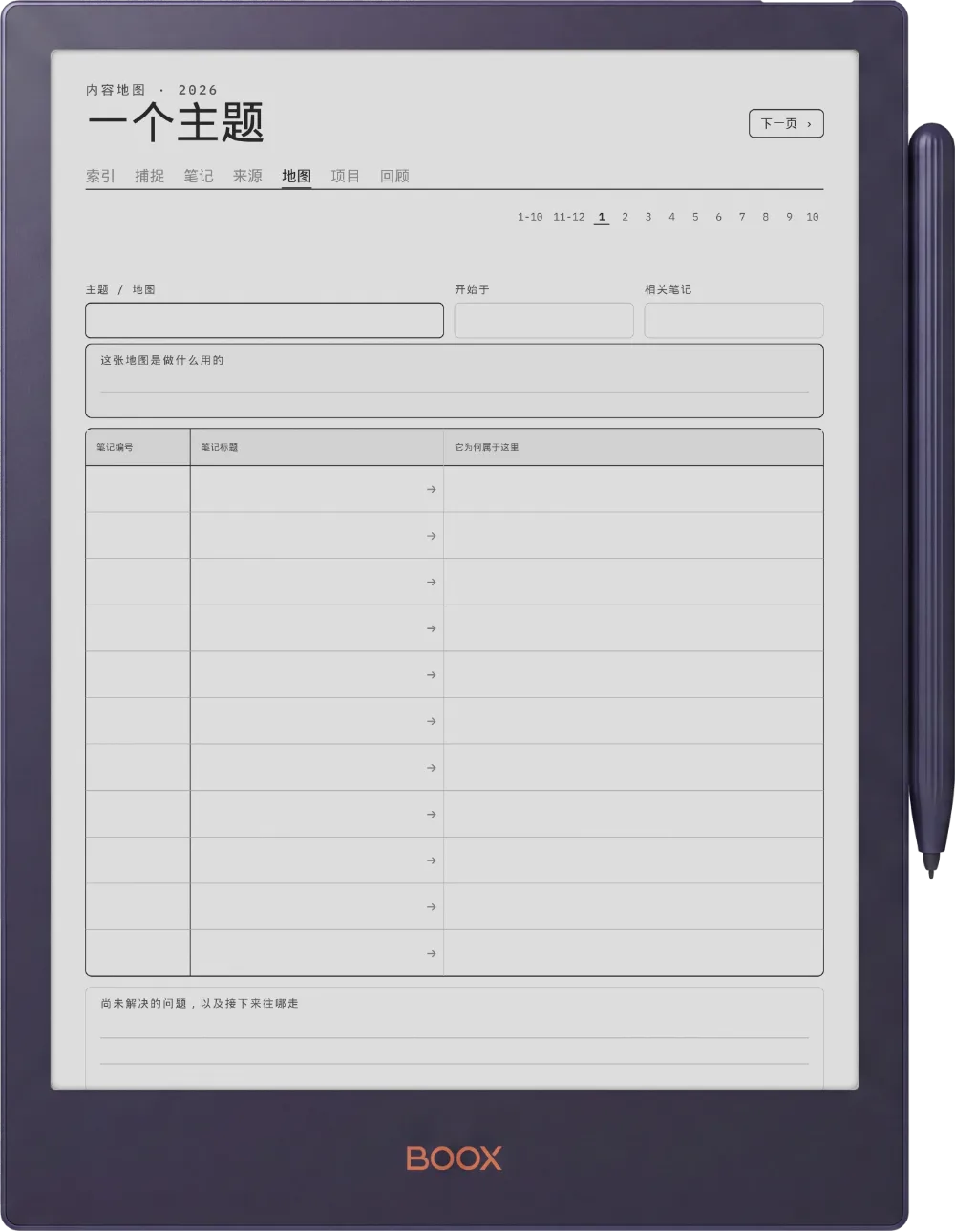 规划本 · Zettelkasten Boox Note5 第 3 页