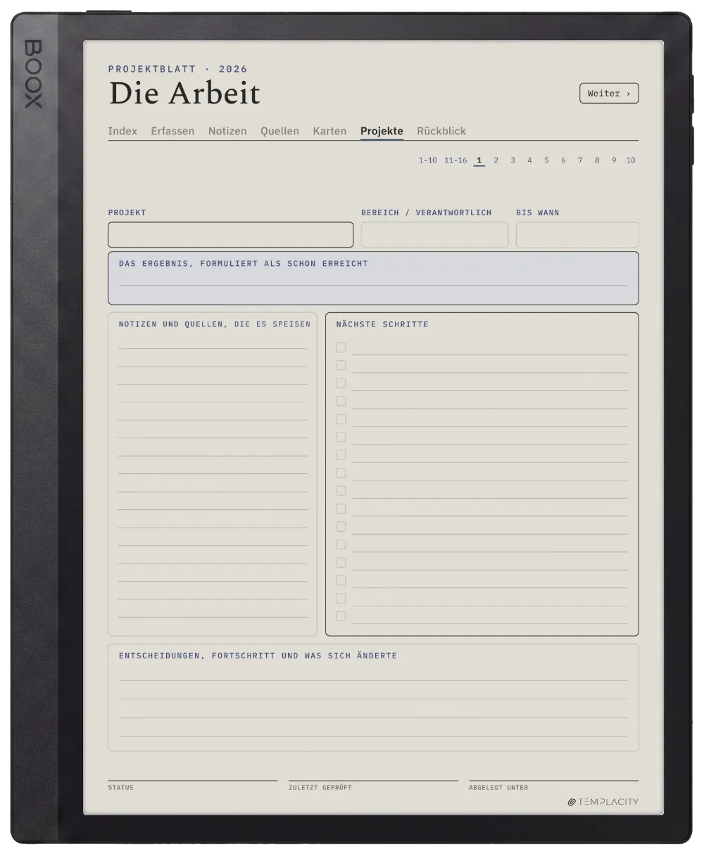 The Planner · Zettelkasten Boox Tab Ultra C Pro Seite 4